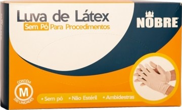 LUVA LATEX S/TALCO M C/100 - 964